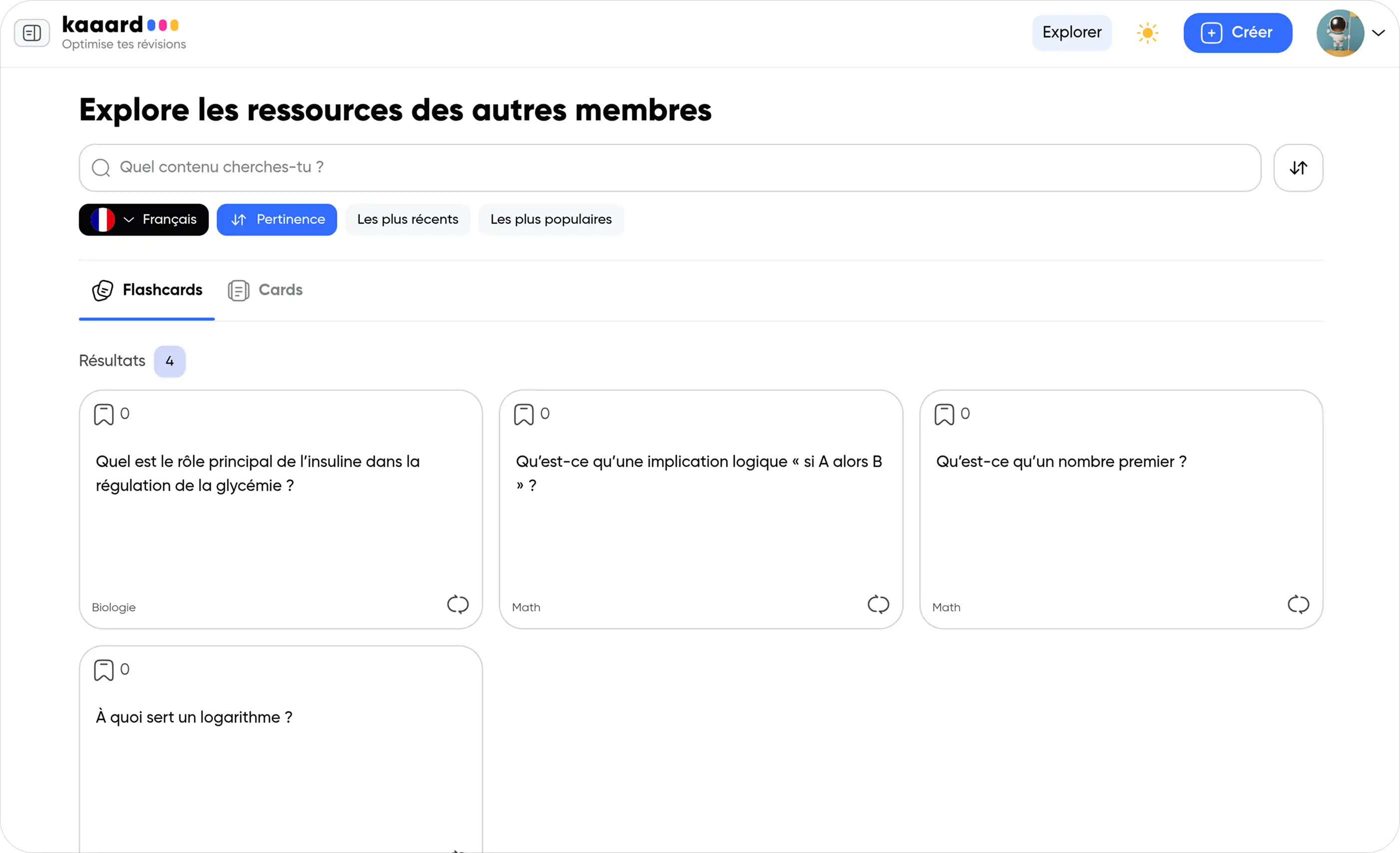 preview flashcard